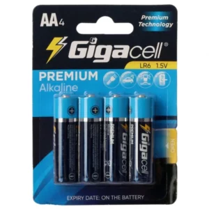 باتری چهارتایی قلمی Gigacell Premium Alkaline LR6 1.5V AA