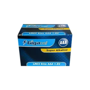 باتری دوتایی نیم قلمی Gigacell Super Alkaline LR03 1.5V AAA0