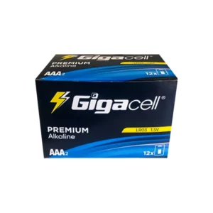 باتری دوتایی نیم قلمی Gigacell Premium Alkaline LR03 1.5V AAA