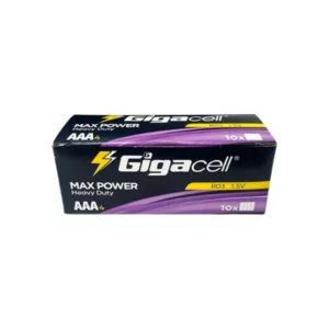 باتری چهار تایی نیم قلمی Gigacell Max Power Heavy Duty R03 1.5V AAA شیرینک