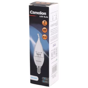 لامپ شمعی LED اشکی شفاف کملیون Camelion E14 7W – مهتابی