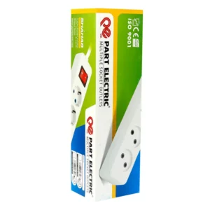 چند راهی 4 خانه برق پارت الکتریک با کابل 1.8 متری مدل Shahab PE651