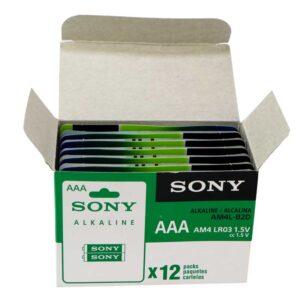 باتری دوتایی نیم قلمی Sony Alkaline 1.5V AA