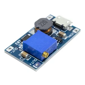 ماژول رگولاتور DC-DC افزاینده 2 آمپر با ورودی Micro USB