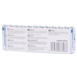 پک 2+10 باتری نیم قلمی Gigacell Super Alkaline LR03 1.5V AAA شیرینک