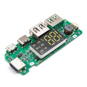 ماژول پاوربانک داری نمایشگر با ورودی Type-C و دو خروجی USB مدل H961