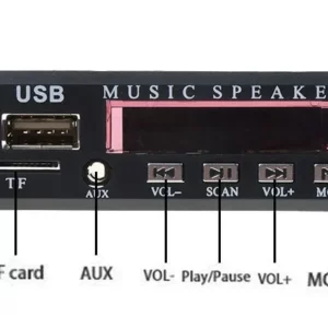 پخش کننده بلوتوثی MP3 PLAYER پنلی 12V دارای ریموت کنترل