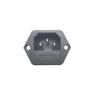 سوکت پاور نری پنلی فیوزدار ( پیچی ) AC-03