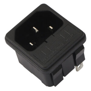 سوکت پاور نری پنلی فیوزدار ( خاری ) AC-02