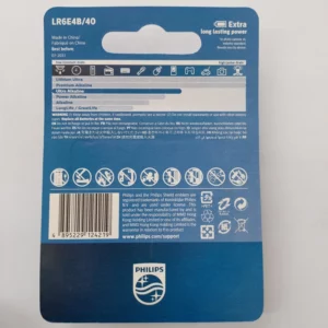باتری قلمی فیلیپس مدل Ultra Alkaline LR6E4B/40 بسته چهار عددی