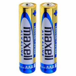 باتری دوتایی نیم قلمی Maxell Alkaline LR03 1.5V AAA
