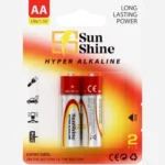 باتری دوتایی قلمی SunShine Hyper Alkaline LR6 1.5V AA