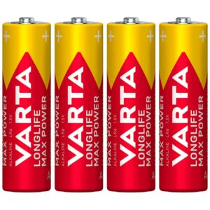 باتری چهارتایی قلمی Varta Long Life Max Power Alkaline LR6/MN1500 1.5V AA