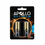 باتری دوتایی قلمی Apollo Optimum Alkaline 1.5V AA
